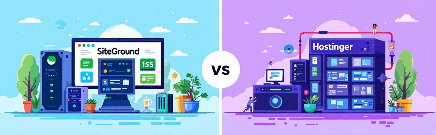 Featured image for SiteGround 和 Hostinger 综合方面对比
